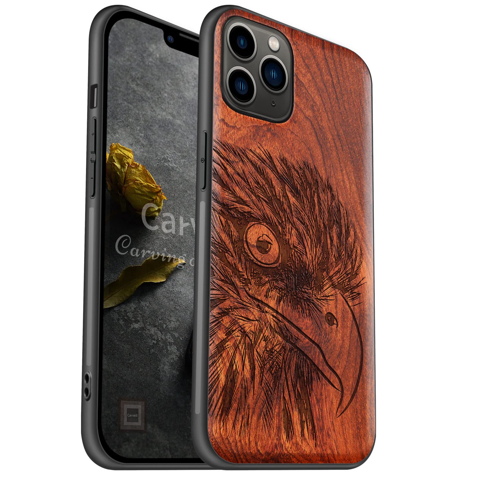 Amazon.com: Carveit Wood Case for iPhone 11 Pro Max Case